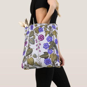 Bolso De Tela Harebell y Convovulus