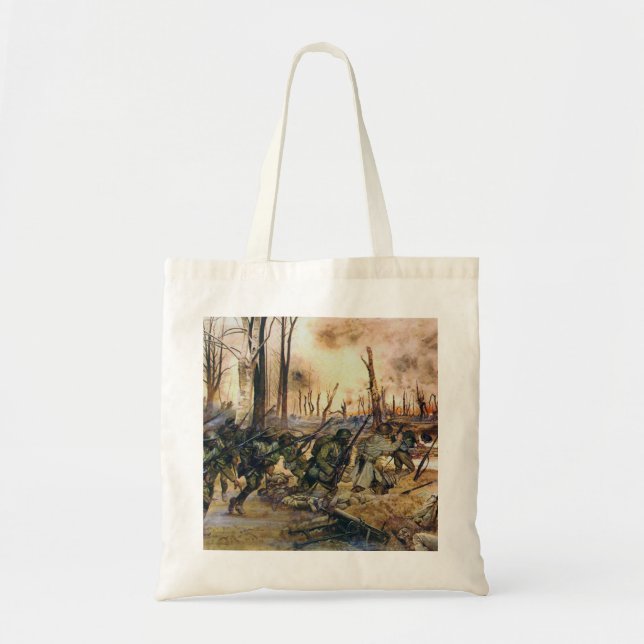 Bolso De Tela Harlem Hell Fighters Séchault H. Charles McBarron (Frente)
