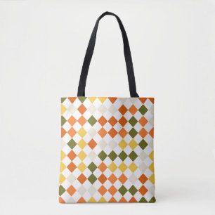 Bolso De Tela Harlequin de campo de calabaza