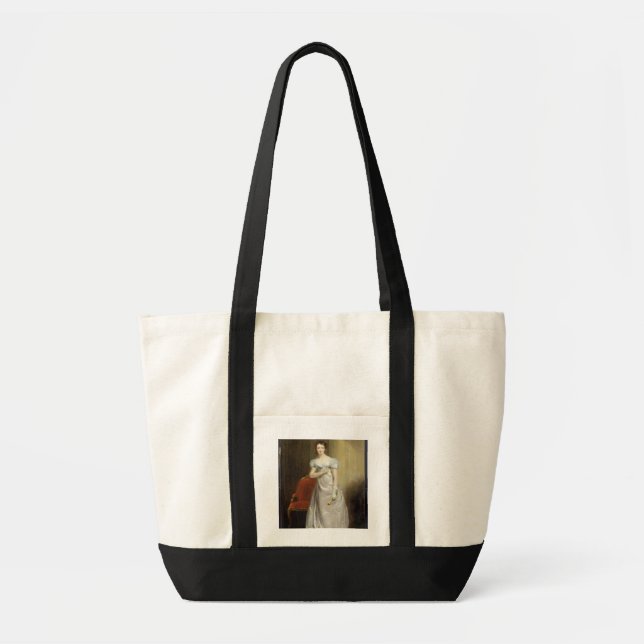 Bolso De Tela Harriet Smithson (1800-54) como Srta. Dorillon, (Frente)