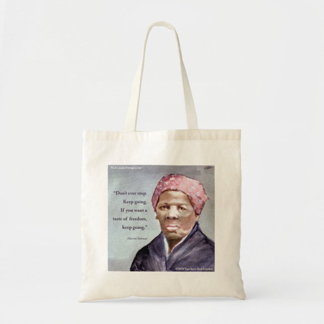 Bolso De Tela Harriet Tubman y presupuesto ecológico (Frente)