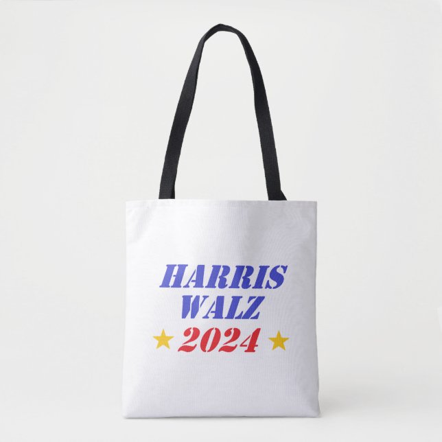 Bolso De Tela Harris Walz 2024 _8 (Anverso)