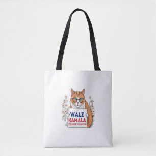 Bolso De Tela Harris Walz 2024 kamala cat