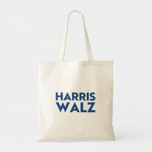 Bolso De Tela Harris Walz moderna tipografía azul audaz