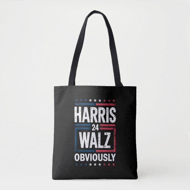 Bolso De Tela Harris Walz obviamente Harris Waltz Elecciones 202 (Anverso)