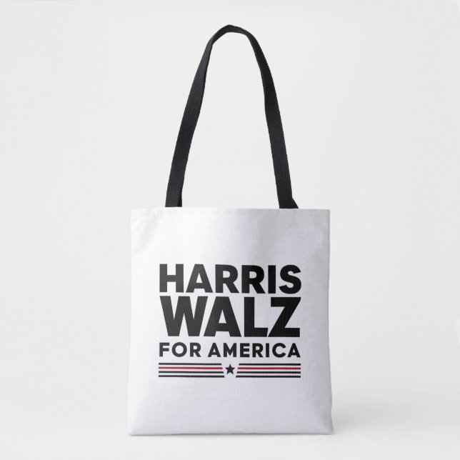 Bolso De Tela harris walz para américa (Anverso)
