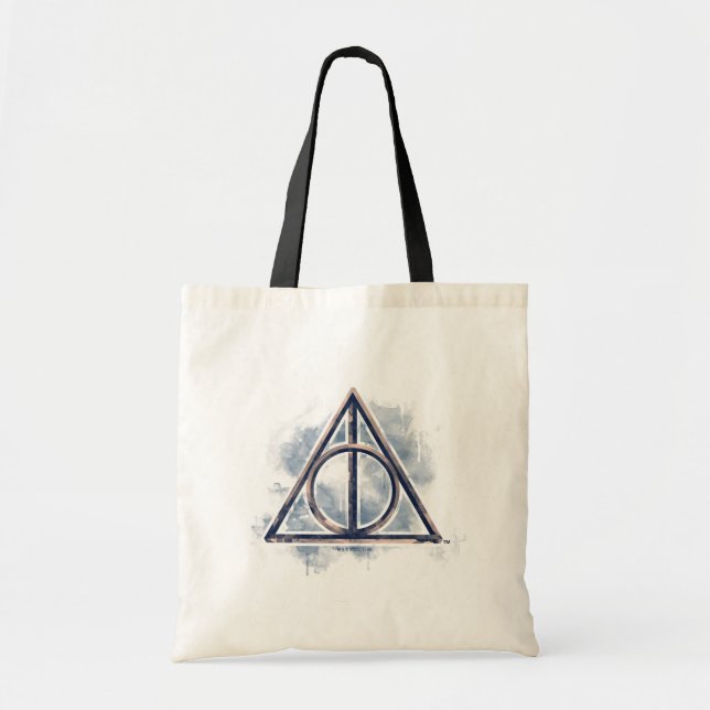 Bolso De Tela Harry Potter | acuarela de mortandad (Frente)