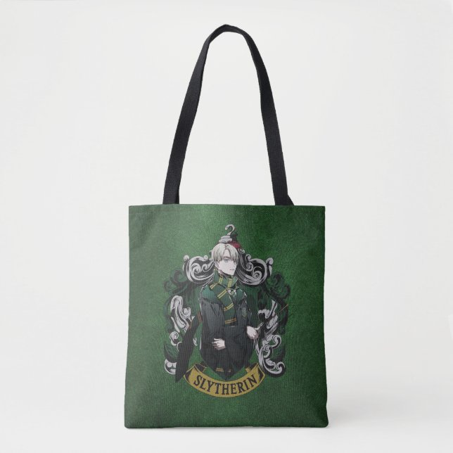 Bolso De Tela HARRY POTTER™ | Anime Draco Malfoy House Escudo (Anverso)