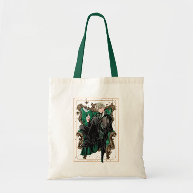 Bolso De Tela HARRY POTTER™ | Anime Draco Malfoy Sentado (Frente)