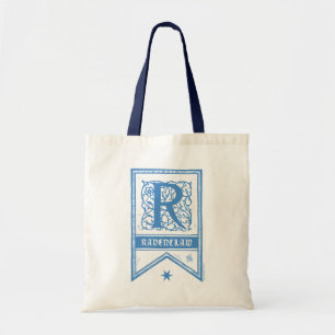Bolso De Tela Harry Potter   Banner del Monograma Ravenclaw