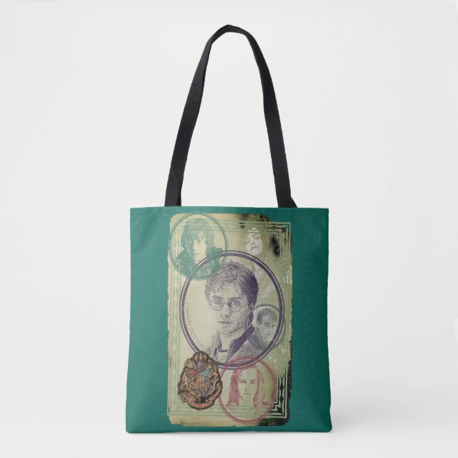Bolso De Tela Harry Potter Collage 9 (Anverso)