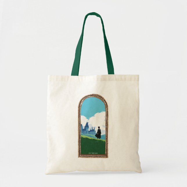 Bolso De Tela HARRY POTTER™ con vistas al castillo de HOGWARTS™ (Frente)