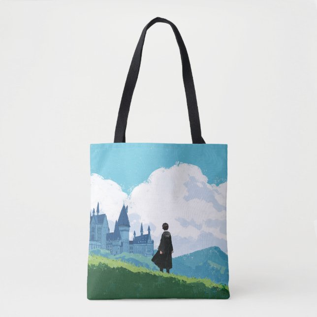 Bolso De Tela HARRY POTTER™ con vistas al castillo de HOGWARTS™ (Anverso)