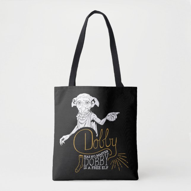 Bolso De Tela Harry Potter | Dobby Has No Master (Anverso)