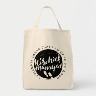 Bolso De Tela Harry Potter Encantamientos de tipografía del Ma