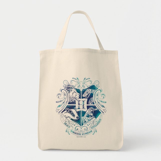 Bolso De Tela Harry Potter | Escudo Aguamenti HOGWARTS™ (Frente)