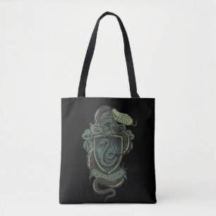 Bolso De Tela Harry Potter   Escudo Slytherin