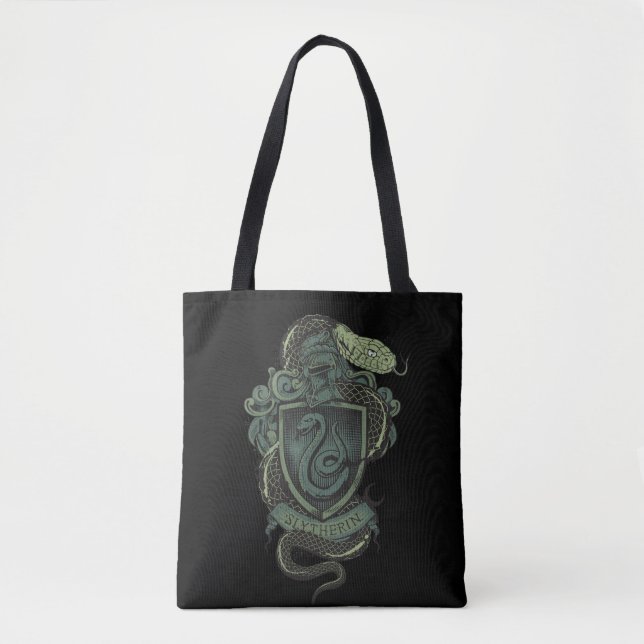 Bolso De Tela Harry Potter | Escudo Slytherin (Anverso)
