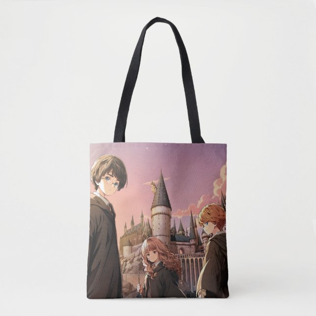 Bolso De Tela HARRY POTTER™ Hermione & Ron HOGWARTS™ Anime Scene (Anverso)