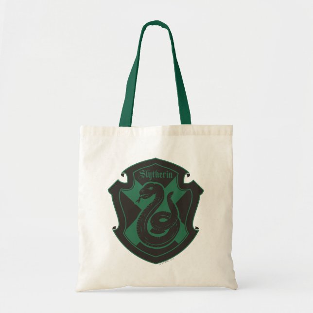 Bolso De Tela Harry Potter | Orgullo del Escudo de la Casa Slyth (Frente)