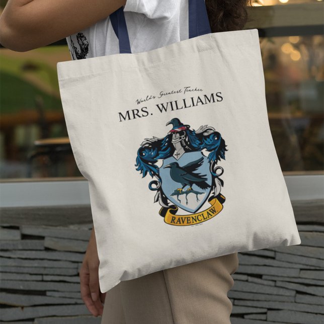 Bolso De Tela Harry Potter | Profesor de Ravenclaw Personalizado (Person carrying tote bag)