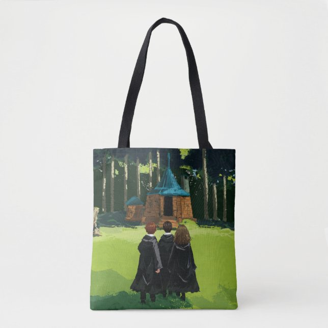 Bolso De Tela HARRY POTTER™, Ron y Hermione en la cabaña de Hagr (Anverso)