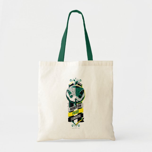 Bolso De Tela Harry Potter | SLYTHERIN™ House Traits Sigil (Frente)