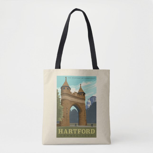 Bolso De Tela Hartford, CT (Anverso)
