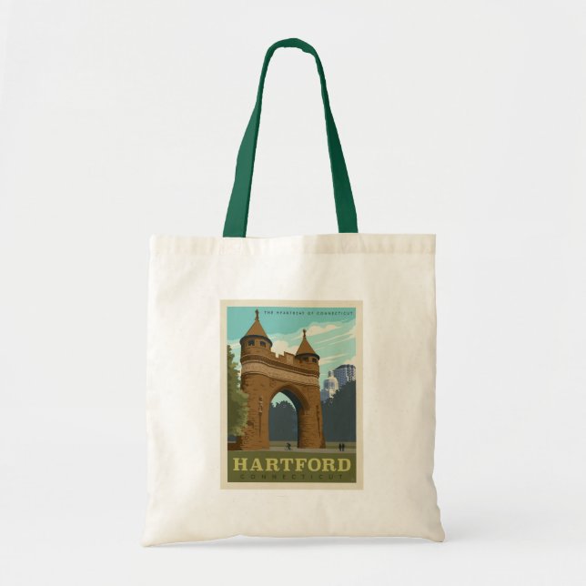 Bolso De Tela Hartford, CT (Frente)