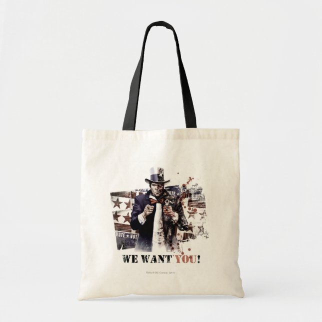 Bolso De Tela Harvey Dent - We Want You! (Frente)
