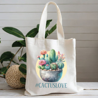 Bolso De Tela Hashtag Cactuslove