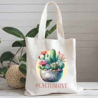 Bolso De Tela Hashtag Cactuslove