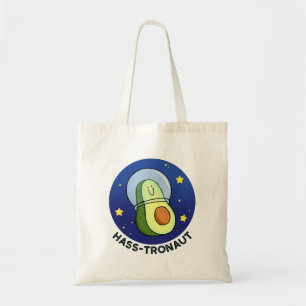 Bolso De Tela Hass-tronaut espacio aguacate Pun Tote Bag