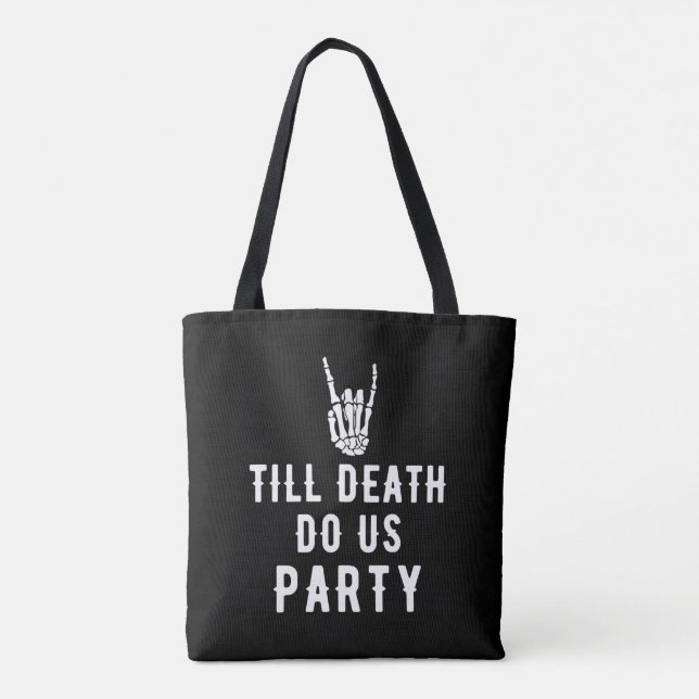 Bolso De Tela Hasta La Muerte, Fiestas Bridal Shower Bridesmaids (Reverso)