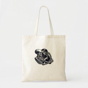 Bolso De Tela Hasta que la muerte nos haga - Skeleton gótico Par