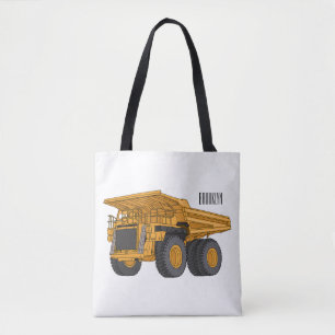 Bolso De Tela Haul truck cartoon illustration