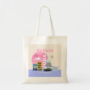 Bolso De Tela Havana Cuba Travel Art