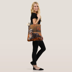 Bolso De Tela Havanés en Otoño Hojas Caídas Inspiran