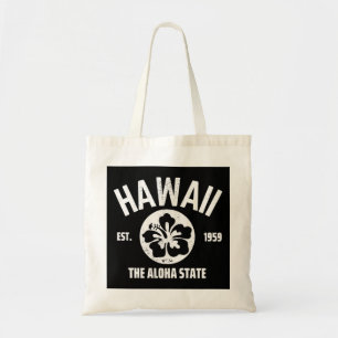 Bolso De Tela Hawái El Estado Aloha Gráfico Antiguo del Estado
