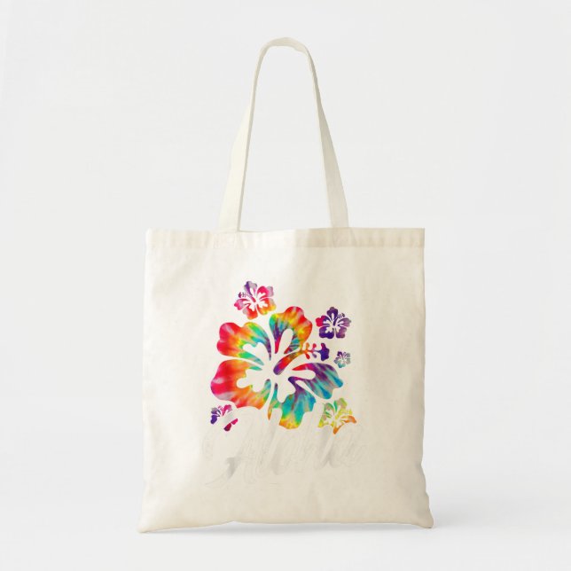 Bolso De Tela Hawai Hawai Aloha Bebe Hibiscus Flowers Tie (Frente)