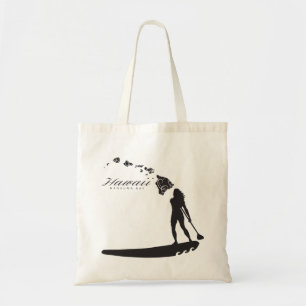 Bolso De Tela Hawaiana el practicar surf de Hawaii e islas de