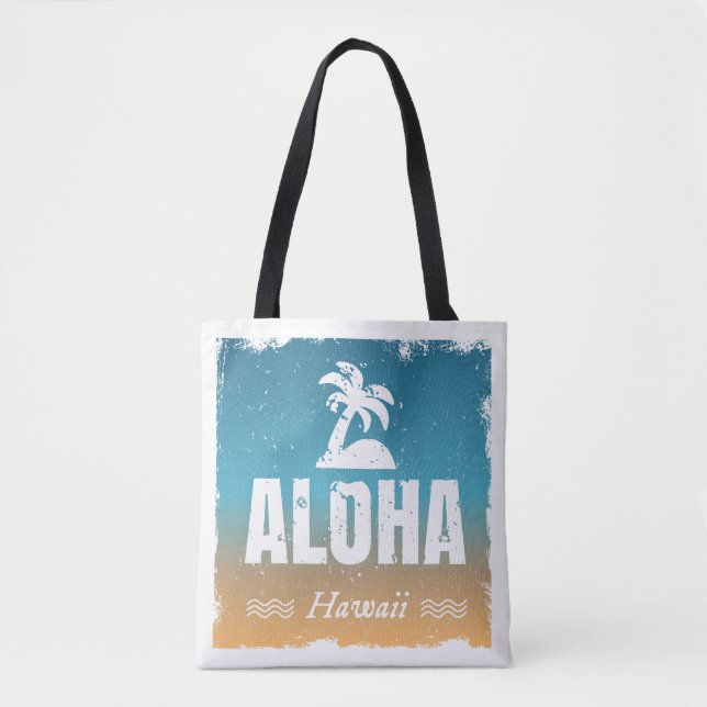 Bolso De Tela Hawaiana retra Hawaii (Anverso)
