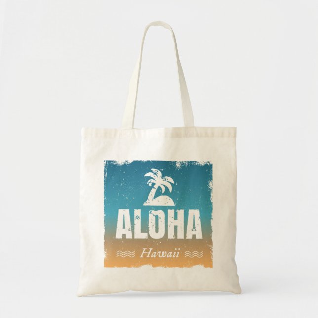 Bolso De Tela Hawaiana retra Hawaii (Frente)