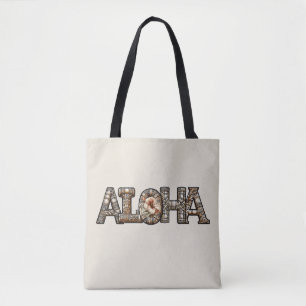 Bolso De Tela Hawaiano Polinesio Aloha Bamboo Look