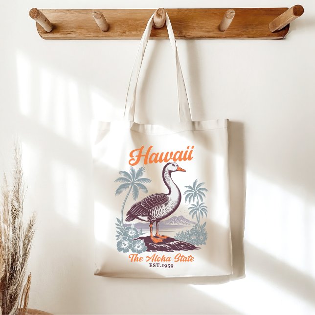 Bolso De Tela Hawaii Aloha State Tropical Goose Tote Bag (Subido por el creador)