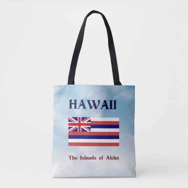 Bolso De Tela Hawaii, Islas Aloha (Anverso)