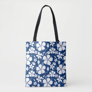 BOLSO DE TELA HAWAIIAN HULA (HIBISCUS) NAVY