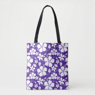 BOLSO DE TELA HAWAIIAN HULA (HIBISCUS) PURPLE
