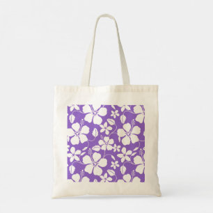 BOLSO DE TELA HAWAIIAN HULA (HIBISCUS) PURPLE LUMINOSO