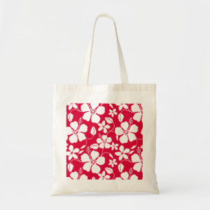 BOLSO DE TELA HAWAIIAN HULA (HIBISCUS) RED